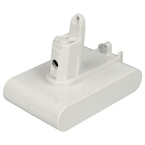 EXTENSILO Batería Compatible con Dyson DC45, DC44 Exclusive aspiradora - Tipo B, Blanco (2500 mAh, 22,2 V, Li-Ion) Cover