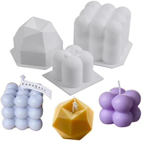 EPODA 3D Silikonformen Für Kerzen - DIY Gießformen Für Duftkerzen