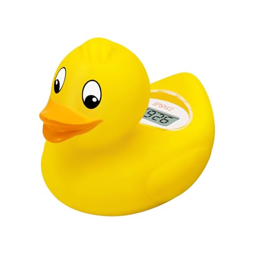 Image of b&h Digital Duckling Baby Bath Thermometer, Infant Safe Floating Water Temperature Thermometer and Baby Bath Time Toy – Easy to Read Display | BPA-Free