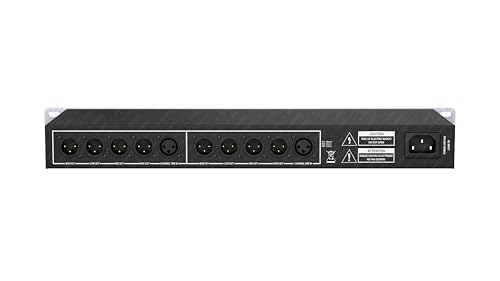 Image of Dabeatz 224XL Professional 4-Way Audio Crossover | 2 /4 Channel Stereo & Mono Splitter | XLR Output |High, Mid, Bass,Sub Control | 24dB /Oct Linkwitz Riley Filter |LED Display| DJ & Stage Subwoofer