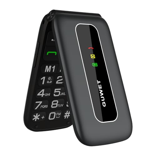 Guwet F20 cellulare per anziani pliante, telefono per anziani, telefono