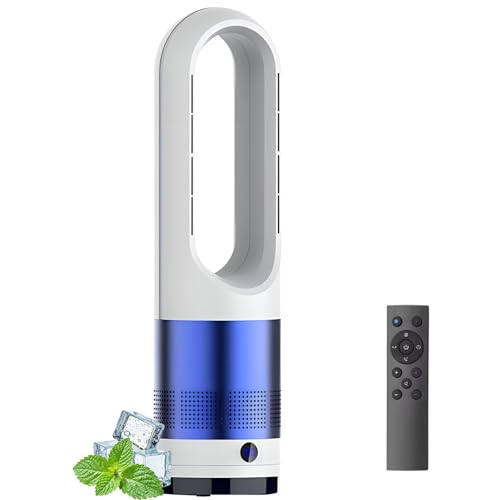 Ventilador De Torre Caliente Y Frío Con Purificador De Aire, Ventilador Portátil Sin Aspas De 18 Pulgadas Con Temporizador De 8 Horas, 8 Velocidades,oscilación De 80°, Ventiladores Pie blue Ventilador De Torre Caliente Y Frío Con Purificador De Aire, Ventilador Portátil Sin Aspas De 18 Pulgadas Con Temporizador De 8 Horas, 8 Velocidades,oscilación De 80°, Ventiladores Pie blue