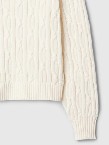 GAP Girls' Cable Crewneck Sweater2