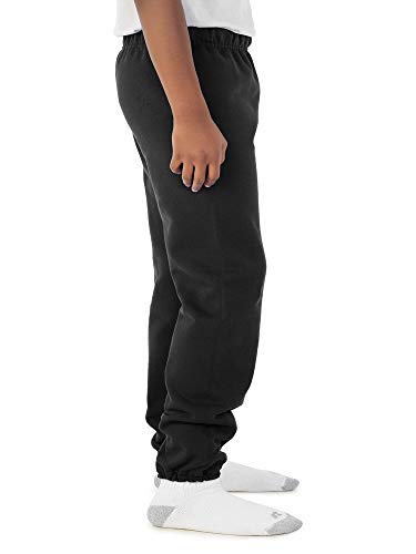 Image of JERZEES Youth Nublend Fleece Sweatpants without Pockets, Covered Elastic Waistband, Cotton Blend, Sizes S-XL