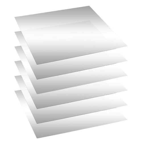 Yudlto 6 Pcs 12x12 Inch Mirror Sheets