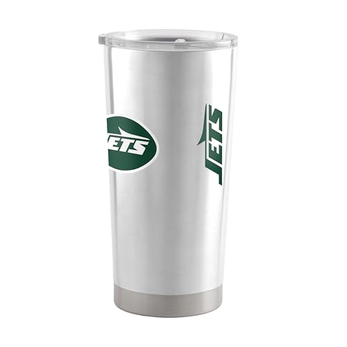 Image of New York Jets NFL 20oz Stainless Steel Insulated Tumbler, Slider Lid