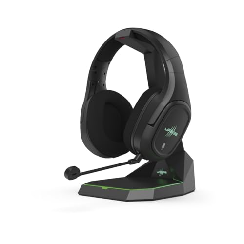 Casque de gaming uRage SoundZ 920 noir pour éviter le désordre sur le bureau