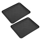 Kisangel 2個 多機能プラスチックシューズトレイ 防水設計 玄関や廊下用靴置きトレー 足元清潔保持 室内外対応 ペットフードマット兼用