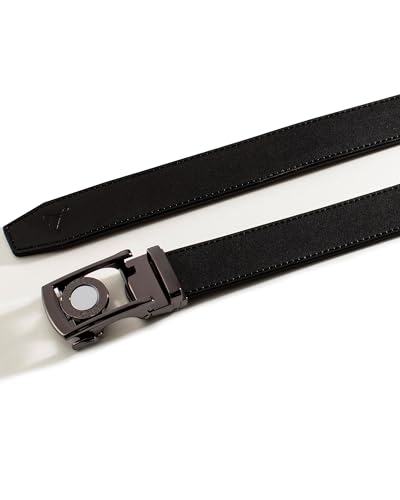 Image of Dartee Men's Golf Belt - Leather Ratchet Belt with Ball Marker, One-Size Adjustable Fit, Course and Casual Wear