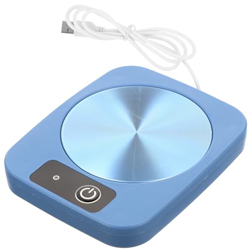 Alipis Coffee Cup Warmer Practical Mug Heating Plate for Tea Milk Cocoa Elegant Design Safe Portable for Home Office Use Keeps Beverages at Temperature