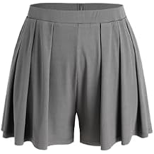CIDER Plus Size Women Shorts Elastic Waist Wide Leg Flowy Shorts Lounge Summer Vacation Boho Casual Outfits