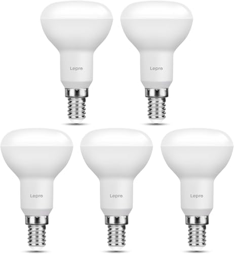 Lepro Ampoule LED E14 4,9W Équivalent 40W - 470LM Blanc Chaud 2700K - E14 R50 Réflecteur Ampoule à Angle de Faisceau 120°- AC 220-240V - CRI>80 - Non Dimmable - Lot...