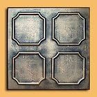 Antique Ceilings Inc - Alfa Bronze Black - Styrofoam Ceiling Tile Package of 10 Tiles