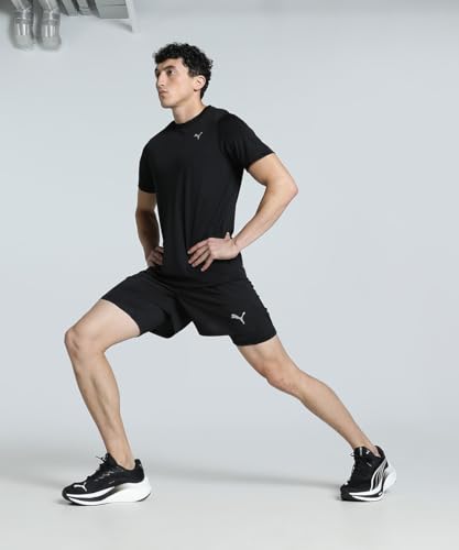 Image of Puma Men Polyester Solid Regular Fit T-Shirt