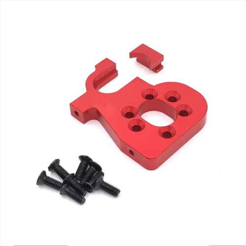 RC�������i For WLtoys 144001 144002 144010 124017 124016 124019 1/14 1/12 ���^���A�b�v�O���[�h�u���V���X���[�^�[�}�E���g RC�J�[�p�[�c(Red)