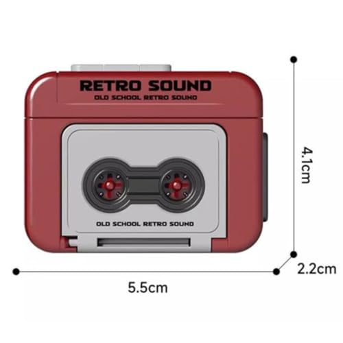Image of TASMAX Key Chain for Retro Voice Recorder Device Gift Retro Sound Mini Voice Recorder Style,Cute Portable Audio Recording Device Key Chain for Bike Bag, Car and Bike (Random Colour) (Pack of 1)