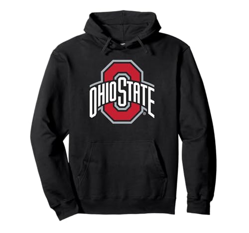 Ohio State Buckeyes Icon Logo Black Officially Licensed Pullover Hoodie