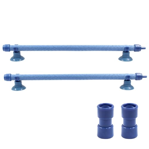 Image of 2 Pieces Blue 10 Inch Air Stone Bar Fish Tank Bubble Diffuser | Air Pump Aquarium, Bubble Wall, Bubble Release Tube