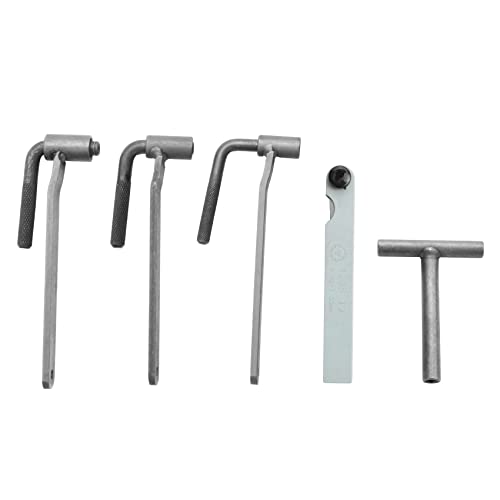 Iegefirm 5 Piezas/Conjunto de de Ajuste de la Válvula del Motor Universal de la Llave de Tornillo de la Válvula 8-10Mm Llave Tipo T 0.1-2Mm Medidor de Espesor