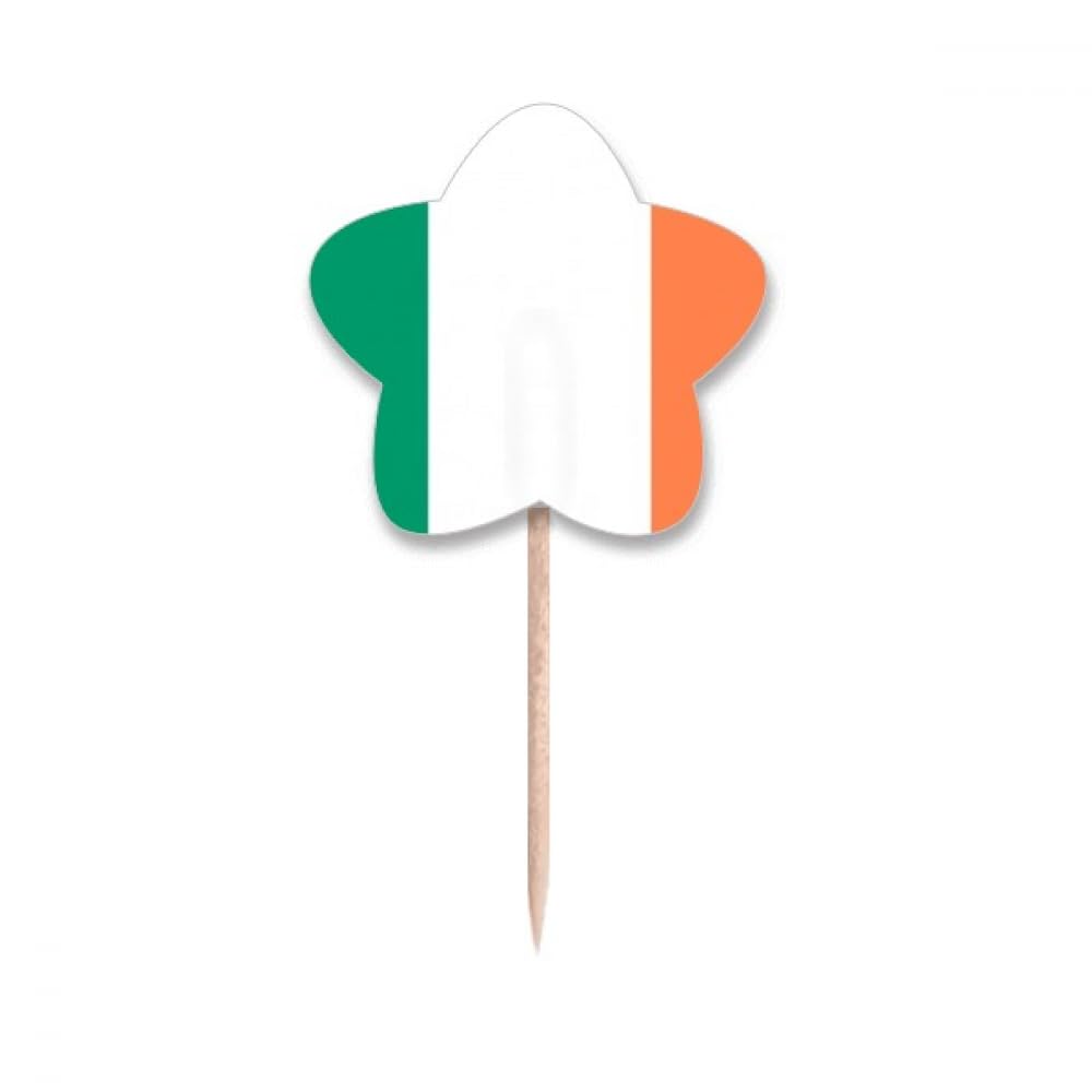 Cure-dents drapeau européen et irlandais pour décoration buffet Saint-Patrick