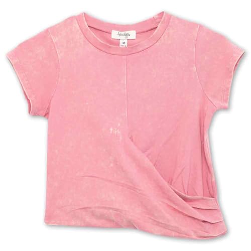 Speechless Girls' Mineral Wash Crew Tee