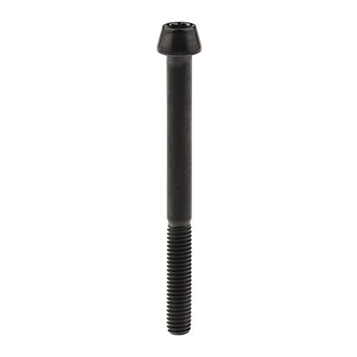 Image of Titanium Ti Bolt M5x9 16 18 20 25 30 35 40 45 50 55 60mm Tapered Head Screws Pack of 4 (M5x55mm, Black)