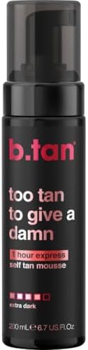 b.tan Ultra Dark Self Tanner Mousse - 1 Hour Express Bronzing Fake Tan Foam