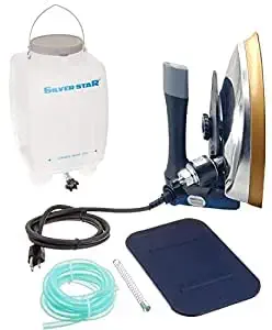 BEST Silver Star STEAM 1800W 220V Electric Steam Iron ES-300L with 4.0 L.Water Tank and Teflon Shoes