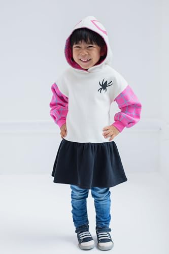 Marvel Spider-Man Spider-Gwen Ghost Spider Girls Fleece Skater Dress Toddler to Big Kid4