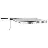 Mengtu Elektrische Markise Garten Terrasse - Aluminium & Polyester, UV-Schutz, Modernes Design 3421966