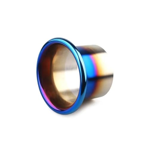 Manguera Admisión Aire Kit De Bocina Turbo Para Compresor De Aire Frío De Carreras De Acero Inoxidable Con Punta Azul De 3/35/4 Pulgadas.(3.5inch)