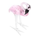 Zerodeko Glasflamingo Dekoration Flamingo-Ornament Aus Kristallglas Tierfigur Für Wohnzimmer Schlafzimmer Bücherverkauf Partydekoration