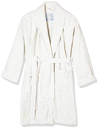 Heckett Lane Bath Robe, 60% Viscosa de bambú, 40% Cotton, Off-White, L, 1.0 Pieces Cover