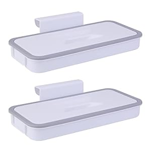 Delamiya 2 Stuck Hängender Müllsackhalter, Tragbar zum Aufhängen Mülleimer, Küchen Müllsackständer mit Deckel, für Küche Schrank Reise Camping Aufbewahrungsregal