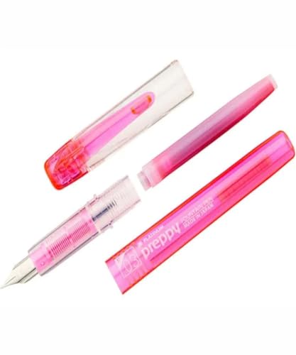 Image of PLATINUM Preppy Pink Fountain Pen, Fine Nib, Precision Writing Pen with Smooth Ink Flow.