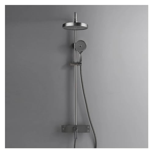 Robinet de douche à main et tête pluie pour rénover une cabine de douche démodée