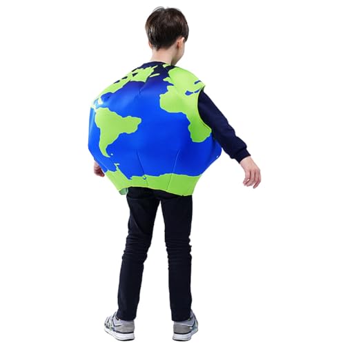 Disfraz Globo Terráqueo para Niños Azul y Verde miniatura 5