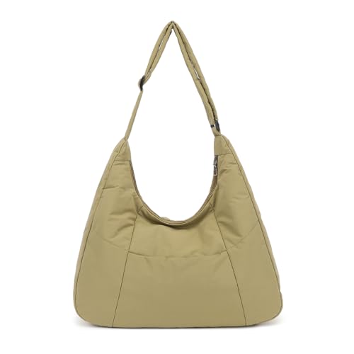 Image of Hobo Crossbody Bags for Women, Puffer Tote Bag Quilted Shoulder Bag, Casual Puffer Purse for Travel