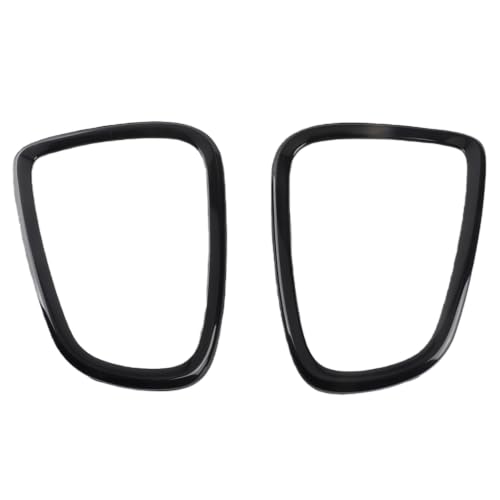 Akozon Kfz-Lichtabdeckungen, 4 Stück Schwarz Glänzende Scheinwerfer-Rücklicht-Einfassungs-Abdeckung, Ersatz für Universal Fit Mini R56 R57 R58 R59 S JCW 2007-2015