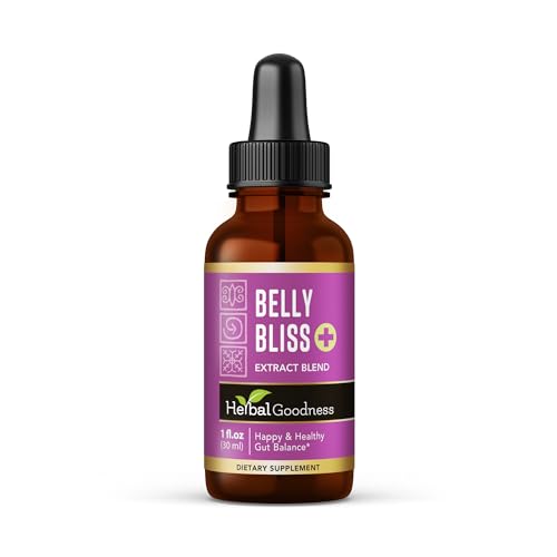 Herbal Goodness Belly Bliss - Liquid Probiotic for Digestive Health | Probiotics for Kids and Adults | Natural Gut Health and Comfort | Digestive Wellness Support | 1 oz Bottle