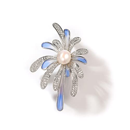 Brooche zircon feux d'artifice en émail le cadeau d'anniversaire mémorable pour femme