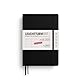 LEUCHTTURM1917 372627 Wochenkalender Medium (A5) 2026, 18 Monate 07.2025-12.2026, Hardcover, Schwarz, Deutsch