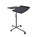 Techni Mobili Rolling Adjustable Laptop Cart, Graphite