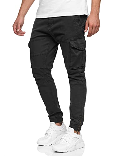 Indicode Herren Alex Cargohose aus Baumwolle mit 6 Taschen | Cargo Chino...