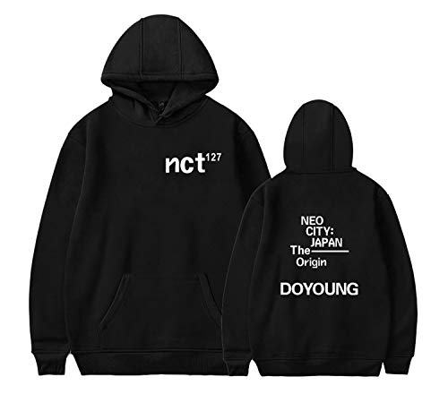 Xkpopfans Kpop NCT Neo City Concert Hoodie Pullover JaeHyun Mark Ten Jungwoo Sweatshirt M Black Doyoung