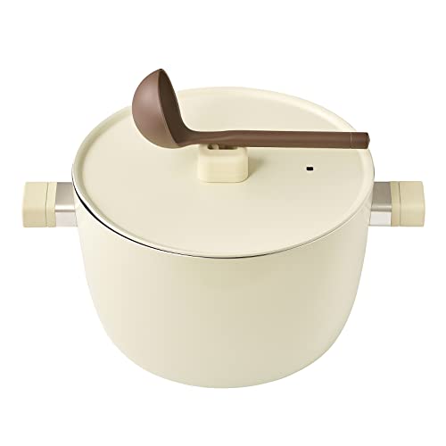 Dr.HOWS Lumi Ceramic Nonstick Pot with Lid 10 inch -