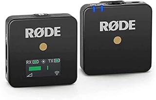 RØDE Wireless GO Ultra-compact Wireless Microphone System with Built-in Microphone Black