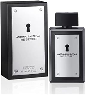 Antonio Banderas Perfumes - The Secret - Eau de Toilette for Men - Long Lasting - Elegant, Sexy and Masculine Fragance - Fruity and Leather Notes - Ideal for Day Wear - 100 ml
