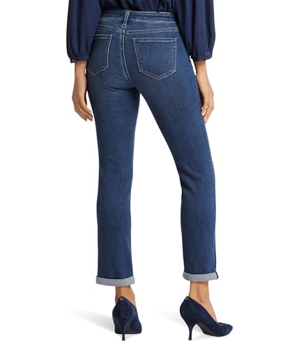 NYDJ Women's Petite Sheri Slim Ankle Jeans with Roll Cuff Wellspring2