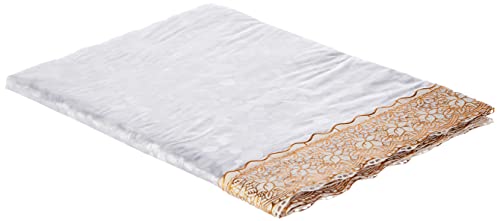 Kuber Industries Table Cover 6 Seater |Dining Table Cloth | Table Sheet for Dining Area | 60X90 | DTC | Gold-Polyvinyl Chloride,Rectangular